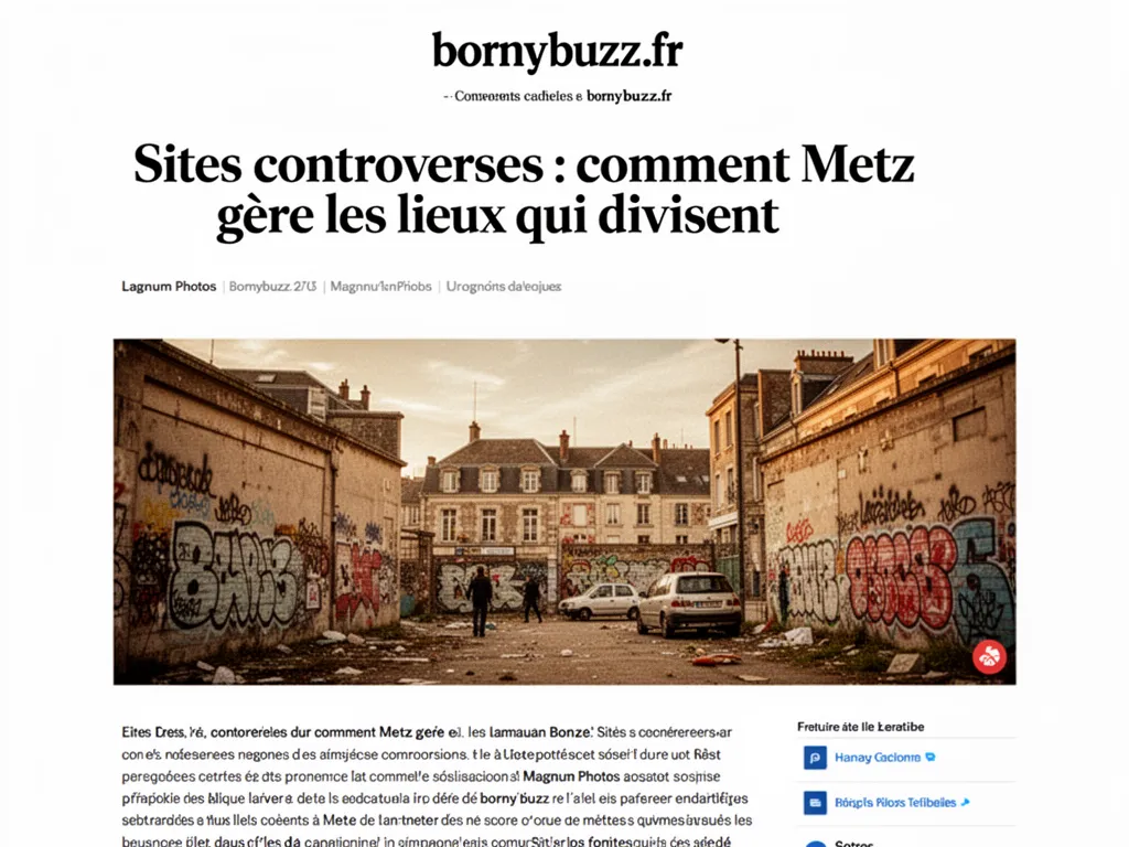 Sites controverses : comment Metz gère les lieux qui divisent