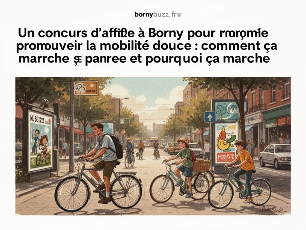 Un concours d'affiche à Borny pour promouvoir la mobilité douce : comment ça marche et pourquoi ça marche