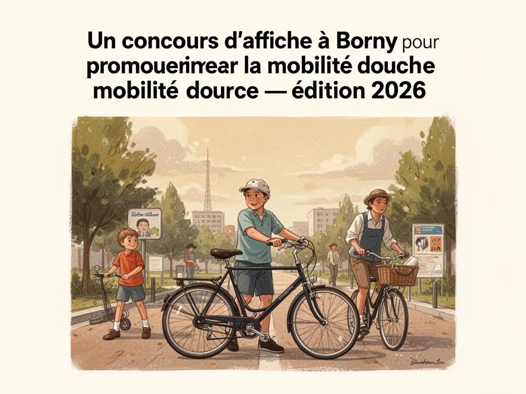Un concours d'affiche à Borny pour promouvoir la mobilité douce : édition 2026