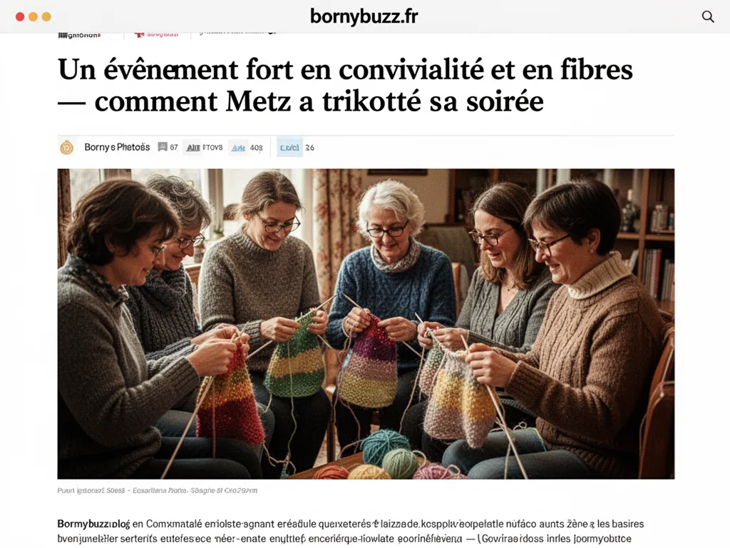 Un événement fort en convivialité et en fibres : comment Metz a tricoté sa soirée