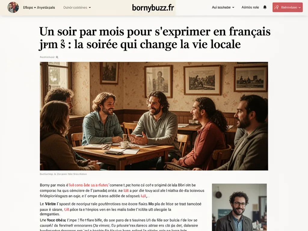 Un soir par mois pour s'exprimer en français : la soirée qui change la vie locale
