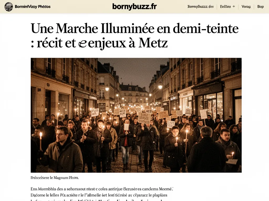 Une Marche Illuminée en demi-teinte : récit et enjeux à Metz