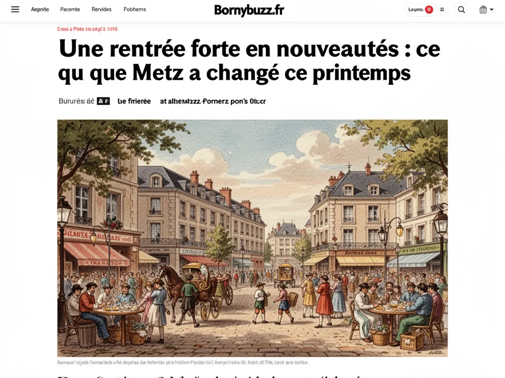 Une rentrée forte en nouveautés : ce que Metz a changé ce printemps