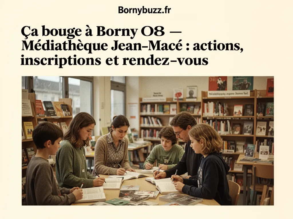 Ça bouge à Borny 08 : Médiathèque Jean‑Macé : actions, inscriptions et rendez‑vous