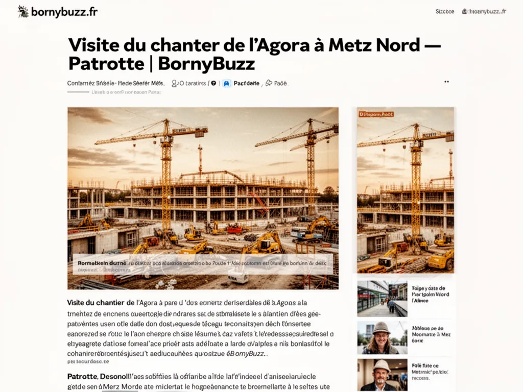 Visite du chantier de l’Agora à Metz Nord – Patrotte | BornyBuzz