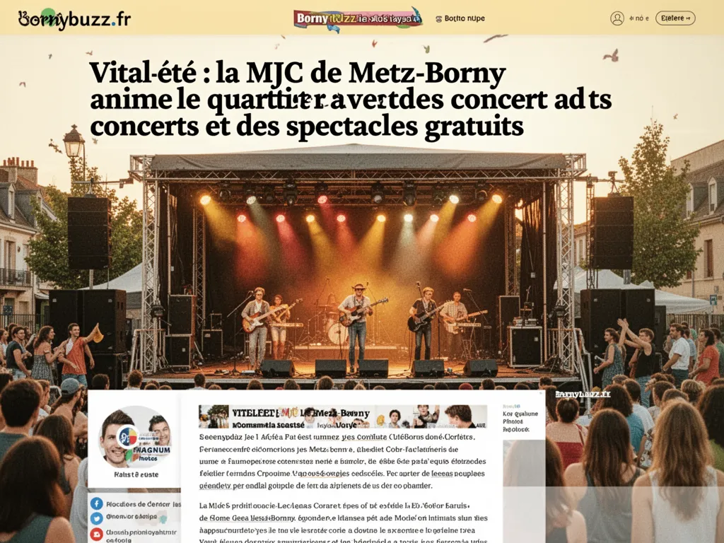 Vital'été : la MJC de Metz-Borny anime le quartier avec des concerts et des spectacles gratuits